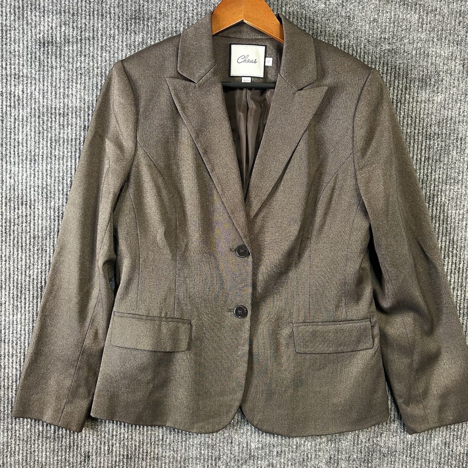 Vintage Josephine Chaus 2 Piece Pant Suit Women’s 10 Brown