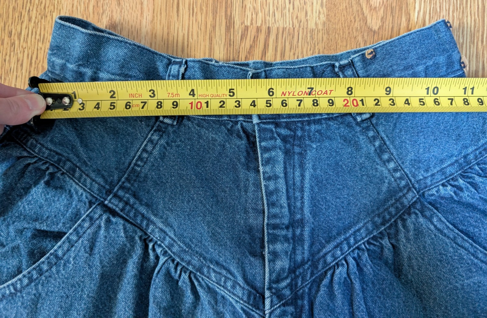 Vintage Western Cowgirl Denim Skirt Jeanne San Francisco Made In USA Size 5