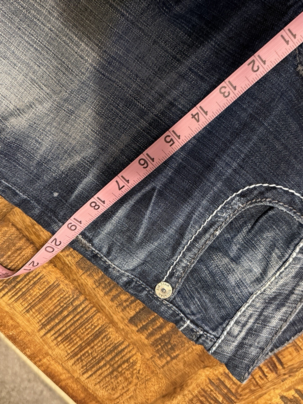 Big Star the Legendary Blue Jeans LIV shorts Mid Rise Size 30 Cotton Spandex