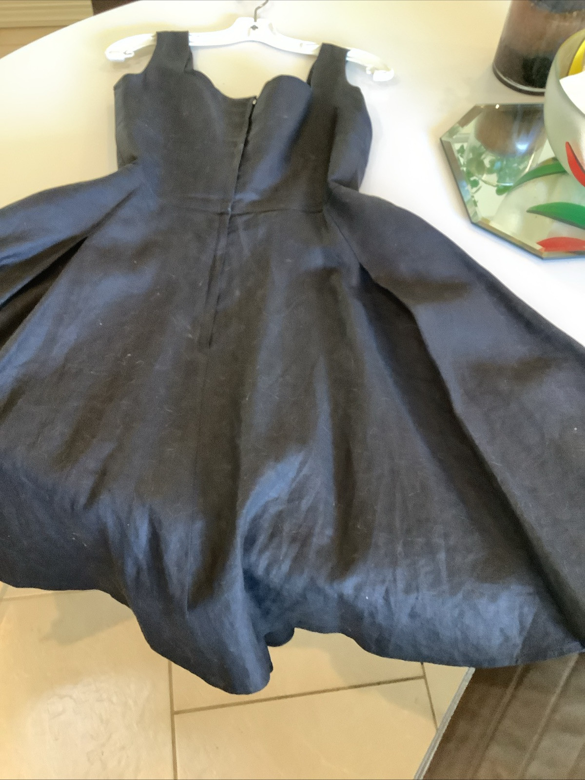 Vintage 1980 Bernard Perris Couture Paris Vest Jacket & Black Dress ASIS