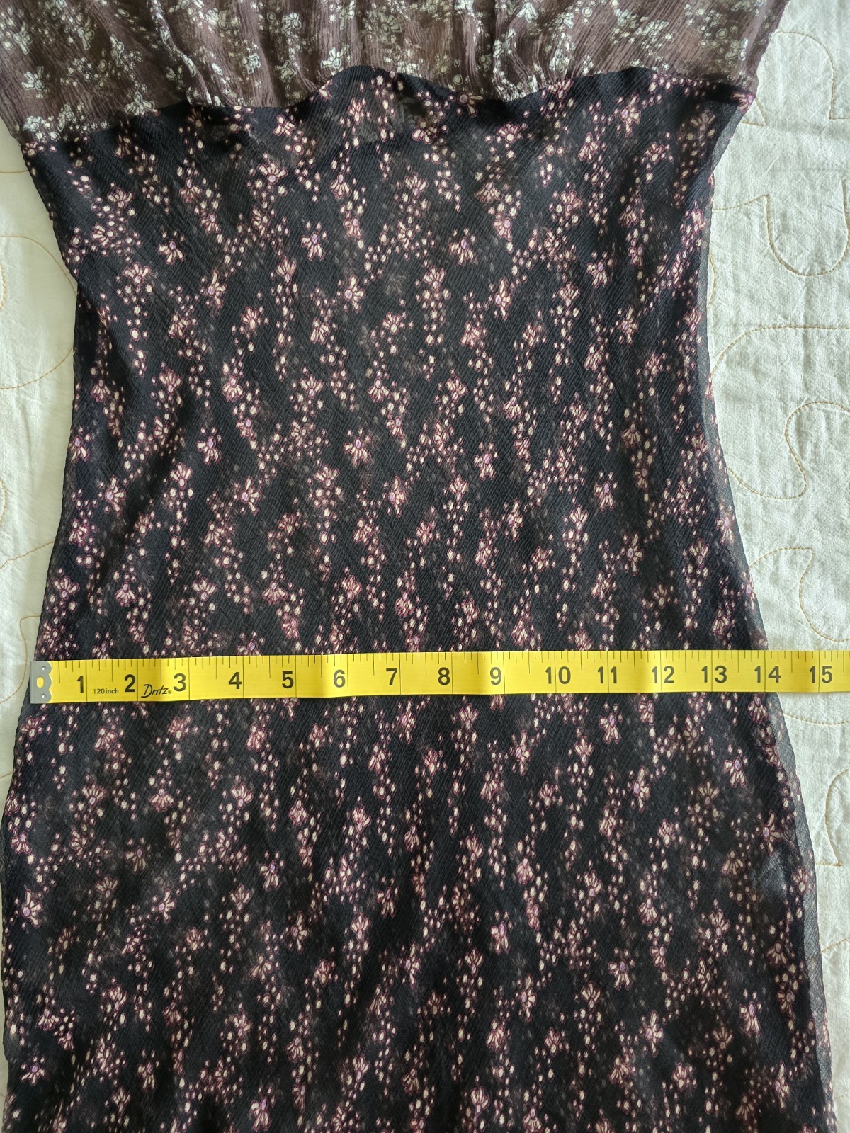 Vintage 90s Y2k Sheer A.B.S Allen Schwartz Dress Womens Small Medium Whimsigoth
