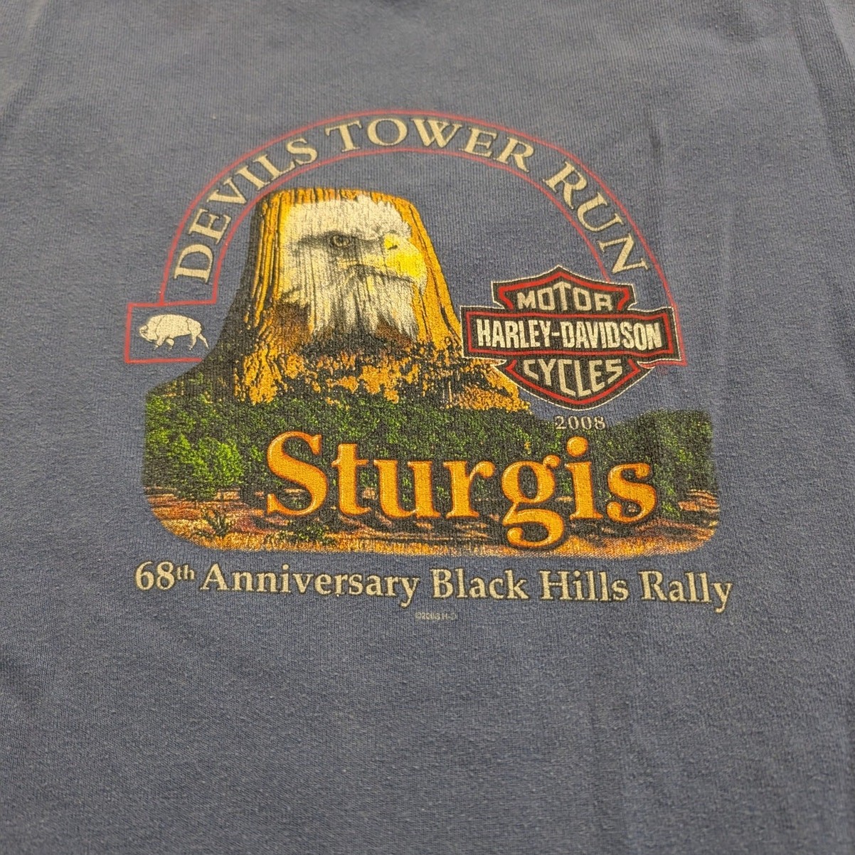 2008 Women’s Sturgis Harley-Davidson Devils Tower Run T-shirt