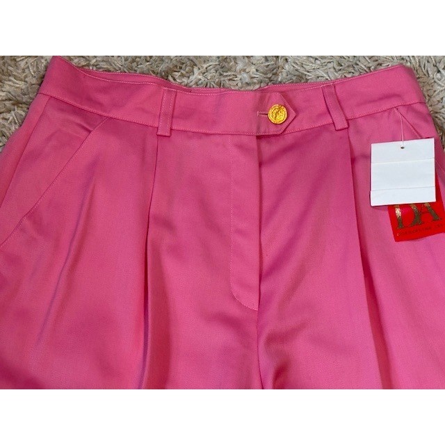 Escada Margaretha Ley Shorts 40/10 Pink Wool NWT Vintage Made in Germany