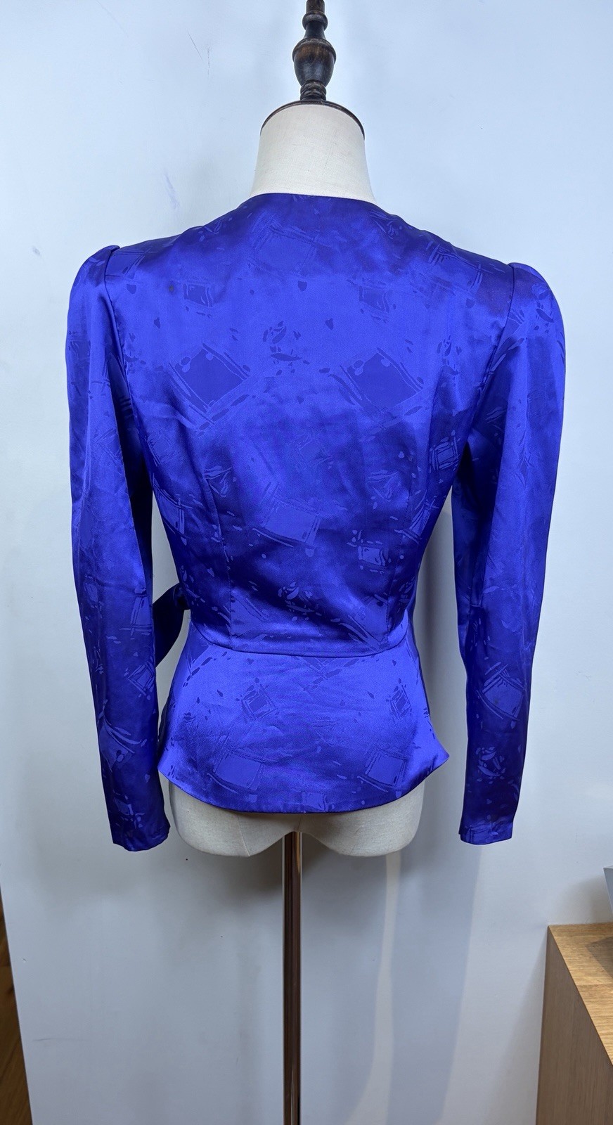 Vintage Syndicate Purple Cocktail Jacket Size AU 8 Balero Satin Retro 1980’s