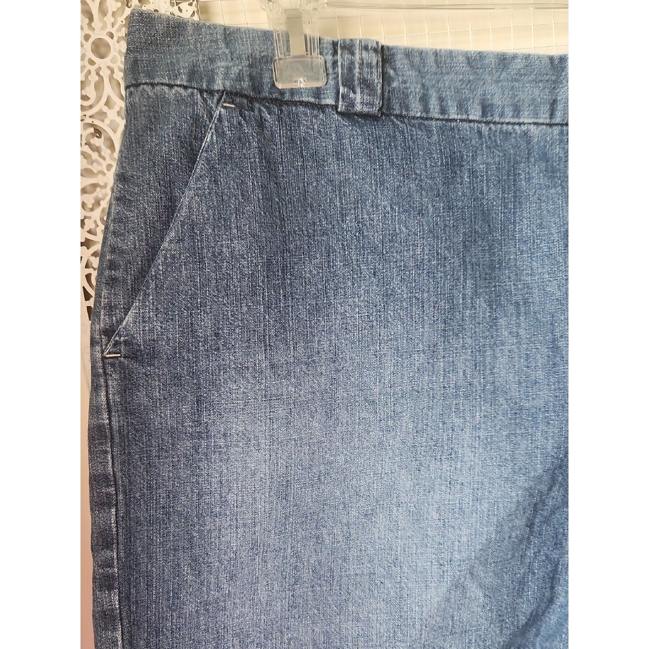 Vintage Gap sz 18 Denim Flat Front Shorts Plus