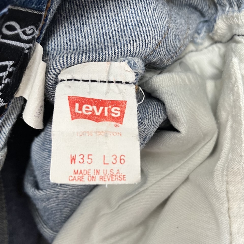 VTG 90’s BUZZ 18 BEADED LEVI’S 501 Jeans Sz 10 Tribal Boho Cropped Length UNIQUE