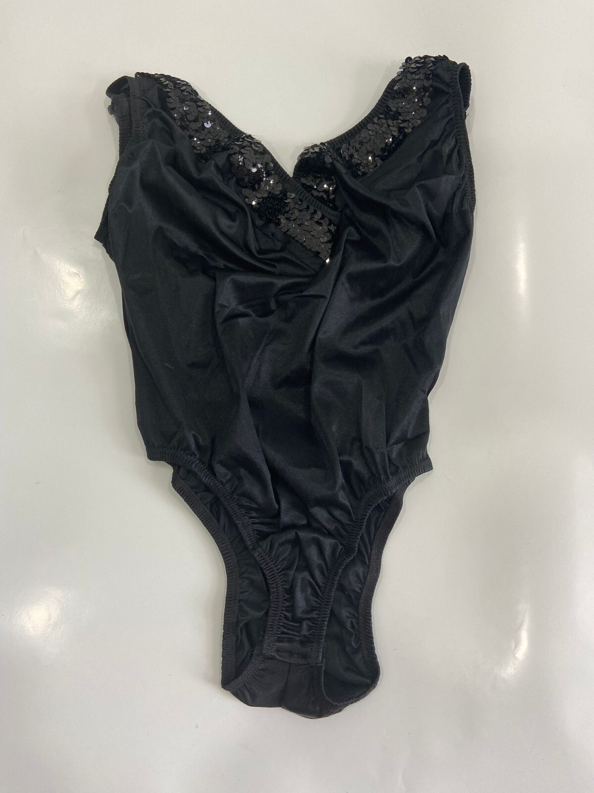 Vtg Lady Cameo Dallas Nylon Lace Teddy V-Neck Bodysuit Size Medium Made In USA