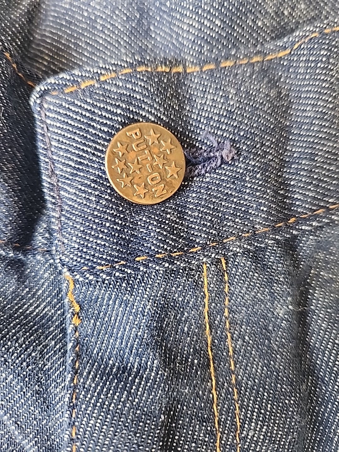 vintage 70’s cutoff denim shorts sears 27″ w cuttoffs jean amazing
