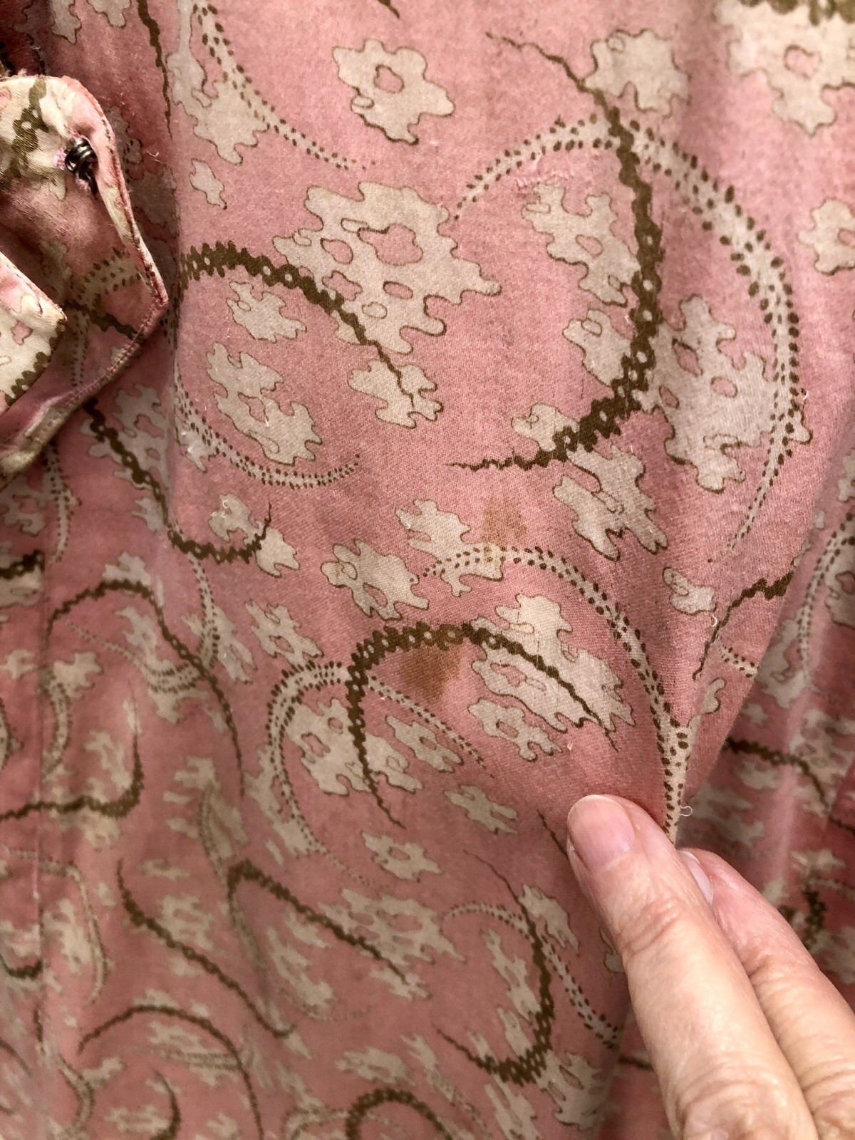 Antique VICTORIAN 1900s GIBSON GIRL Pink Paisley TRAINED GUIPURE LACE 2Pc GOWN