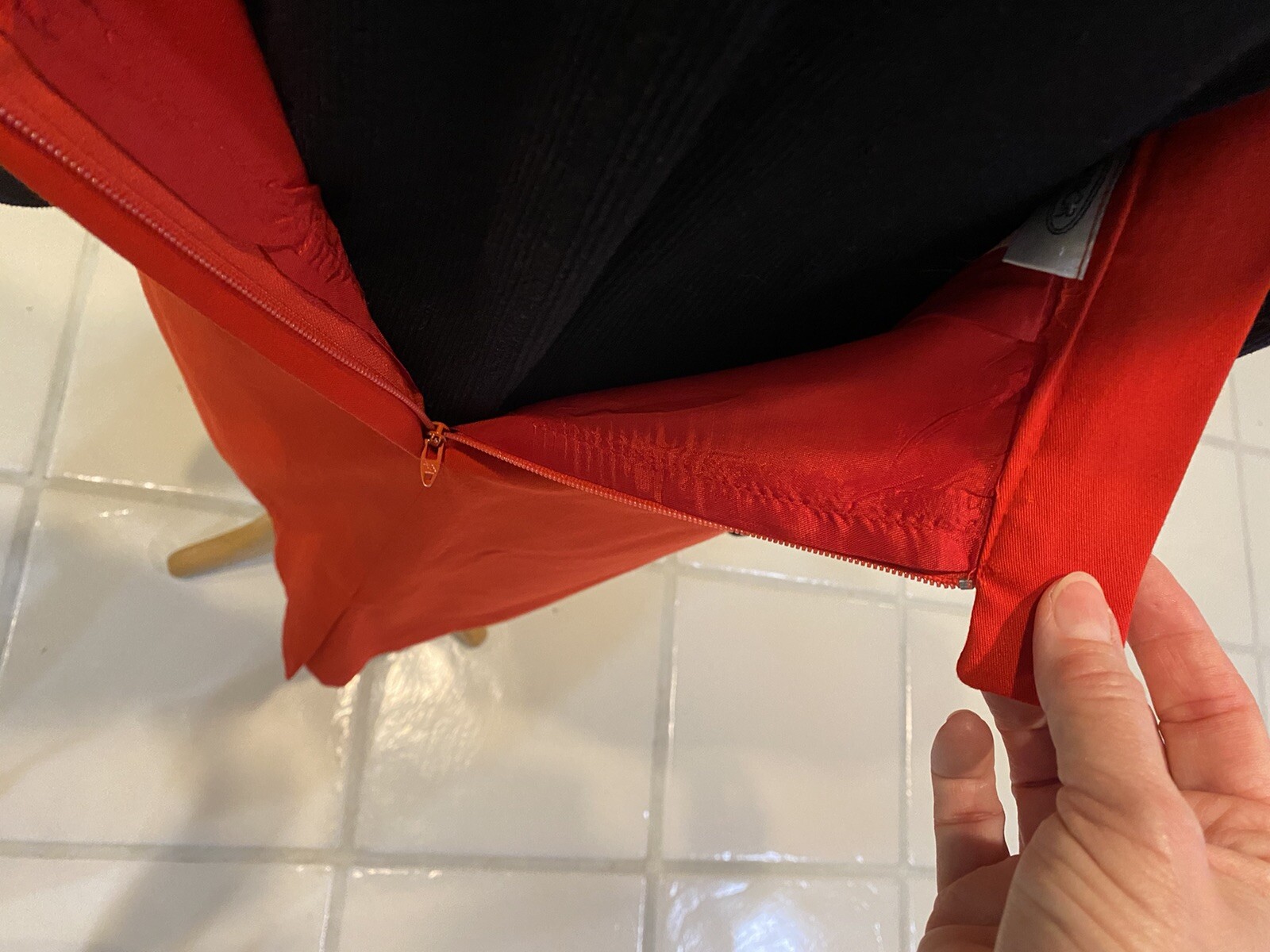 Gilmor Vintage Red Pencil Skirt Lined Elastic Sides Classy Sz 10