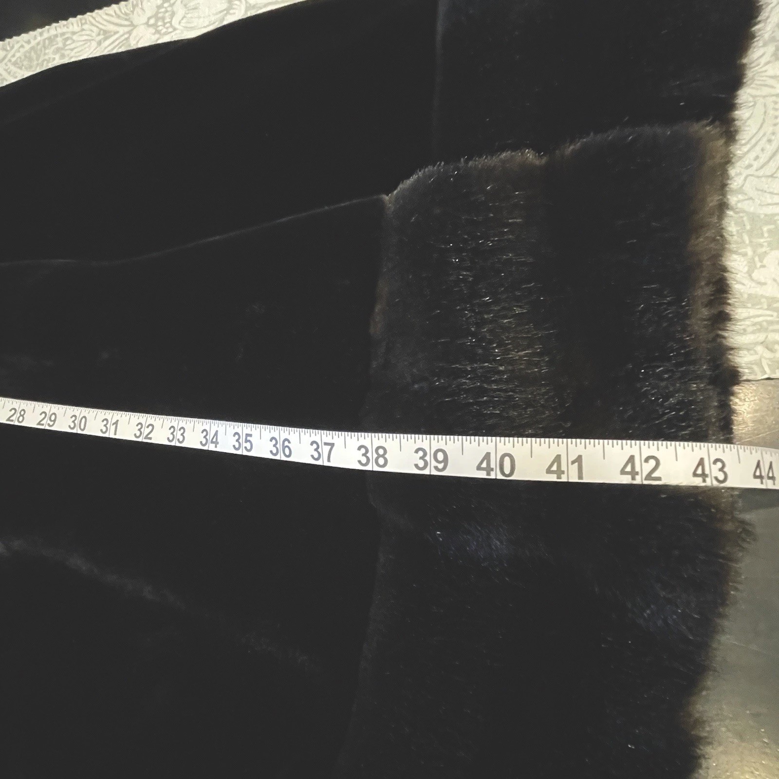 Vintage Borgazia By Russel Taylor Women’s Long Faux Fur Coat Black & Brown Sz M