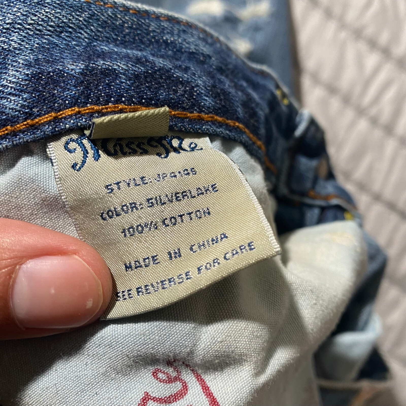Miss Me Vintage Y2K Silverlake Blue Patch Denim Janice Cropped Jeans 29 * JP4146