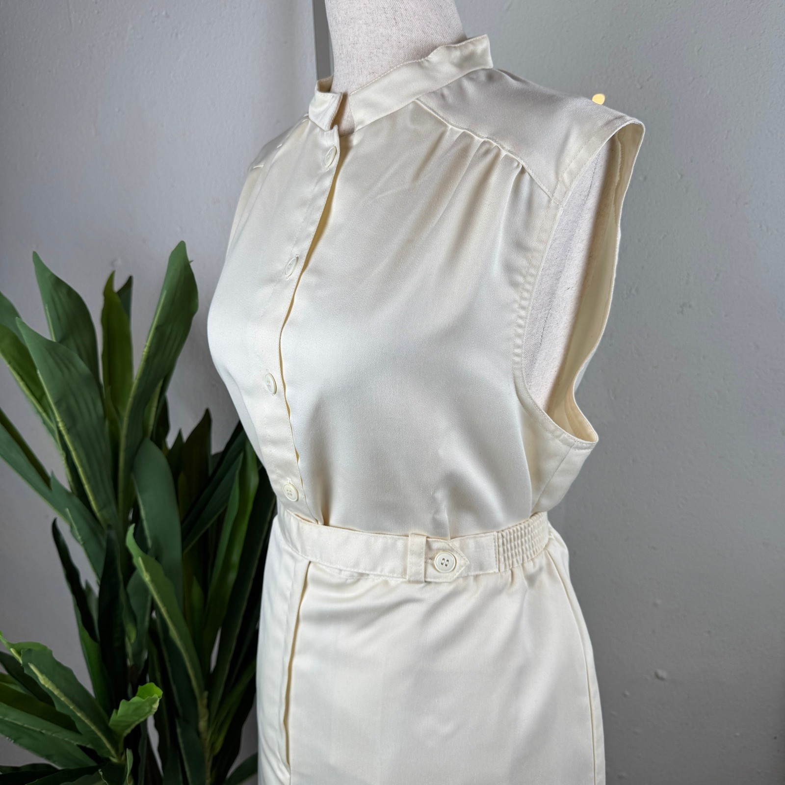 Romantic Garden Party Vintage 3pc Skirt Suit Set 14/18 Ivory (2 Skirts Included)