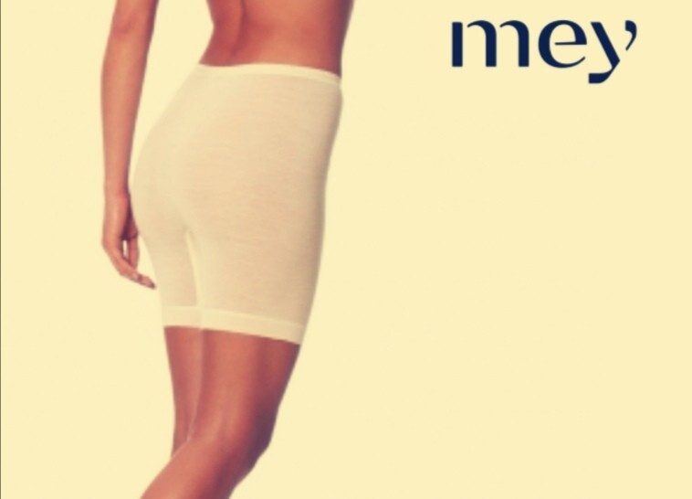 NOS Vtg 80s Mey Wool Long Leg Underwear Short Beige Sz 40 (S-M) /UK 14 Germany