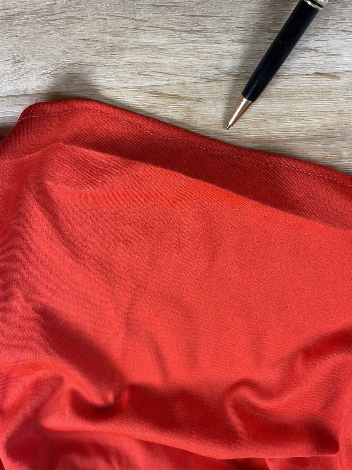 Vintage 1970’s Orange Red Halter Maxi Dress W Rhinestones As Is