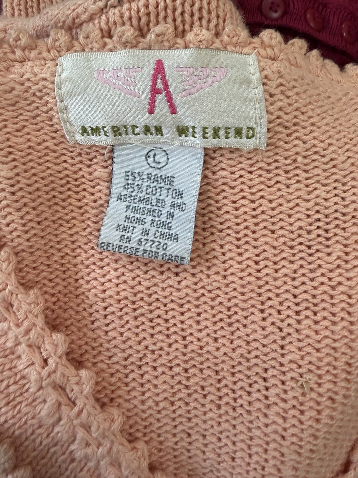 Vintage American Weekend Knit Sweater Large