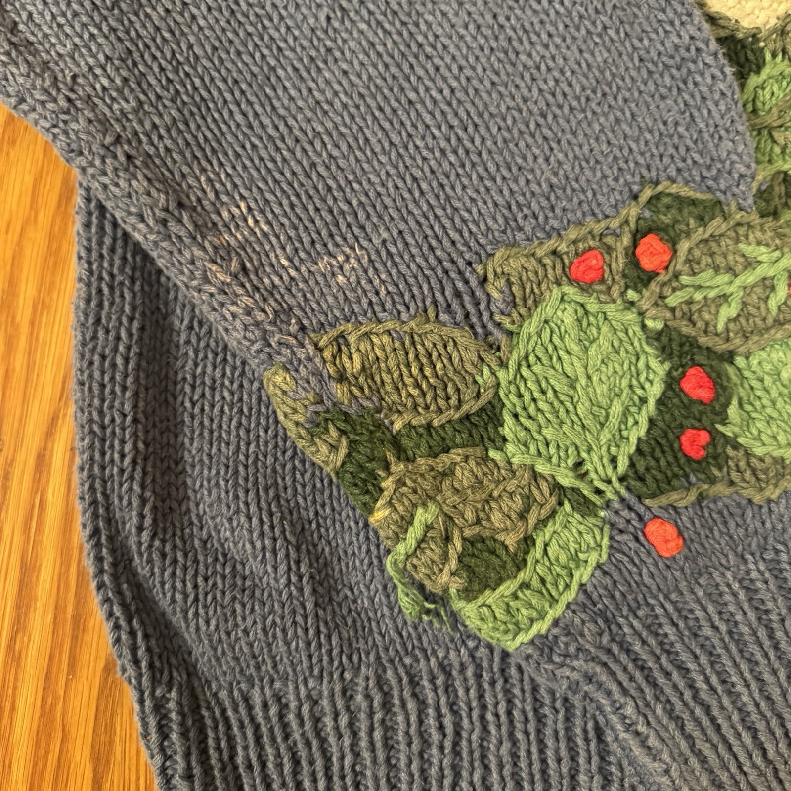 Vintage 90s Orvis 3D Knit Christmas Holiday Polar Bear Sweater Women’s Large