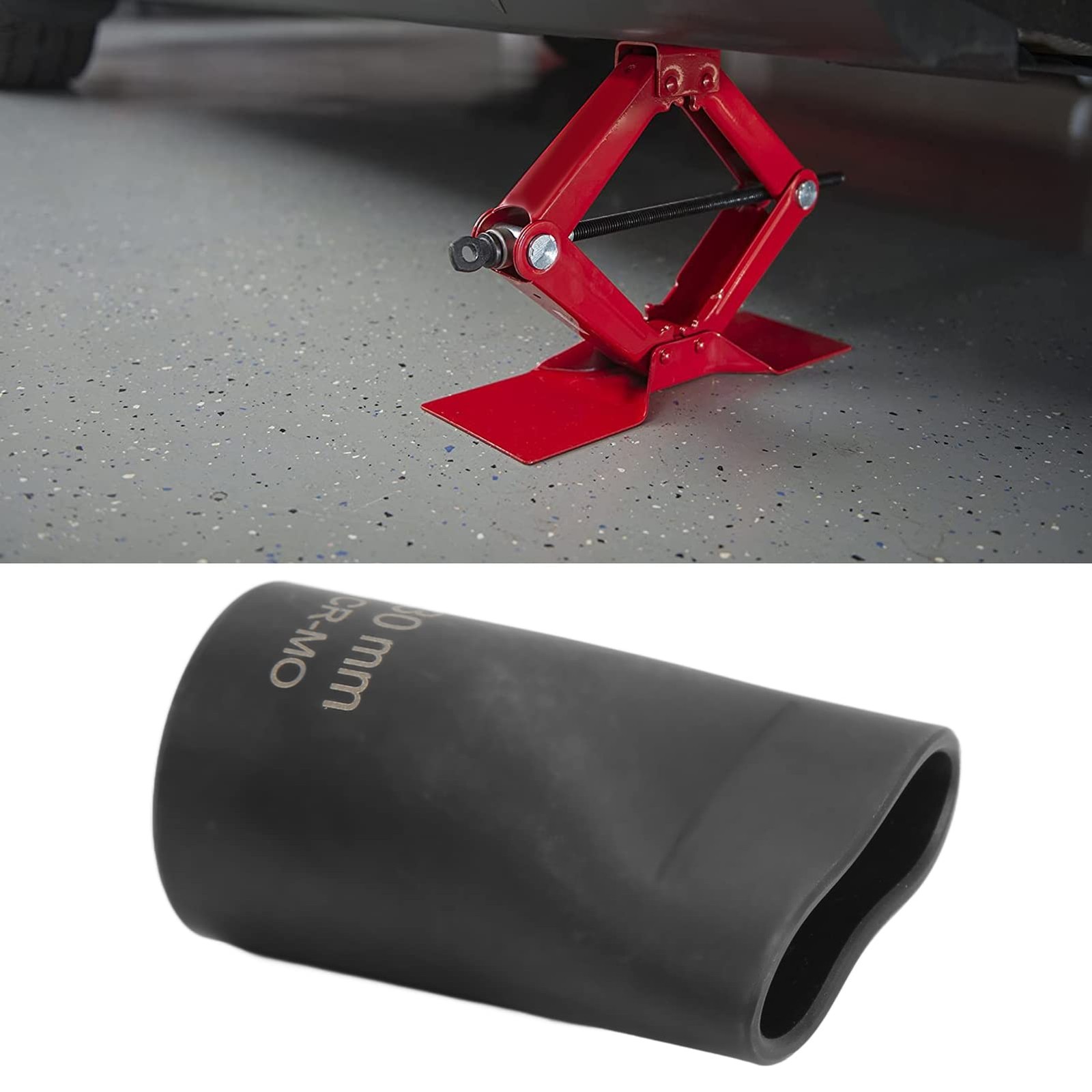 Qiilu 1/2in Metal Scissor Jack Drill Adapter Quick Drive 30mm VT17712