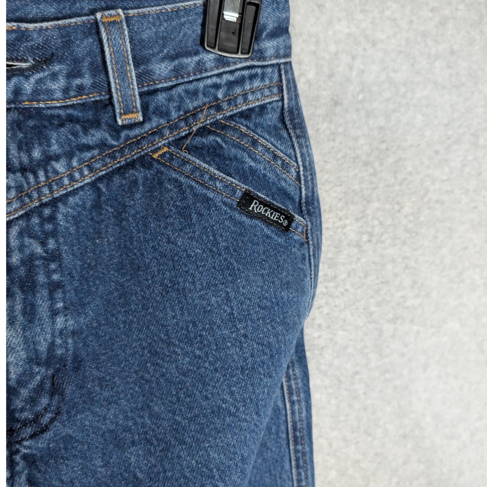 Vintage Rockies Jeans Women 25 Blue High Rise Western Cowgirl Mom Jeans Retro