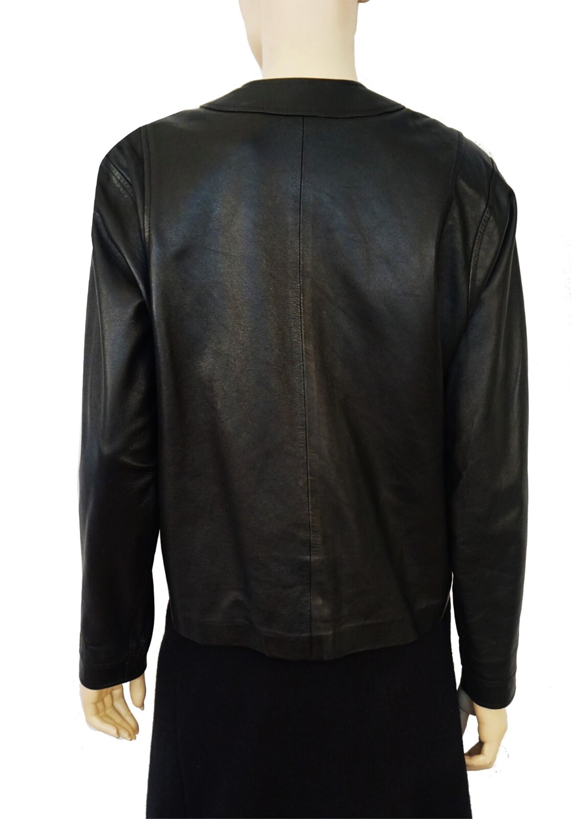 Vintage 80s PARRI’s Dolman Sleeve Black Leather Jacket 46 US 10