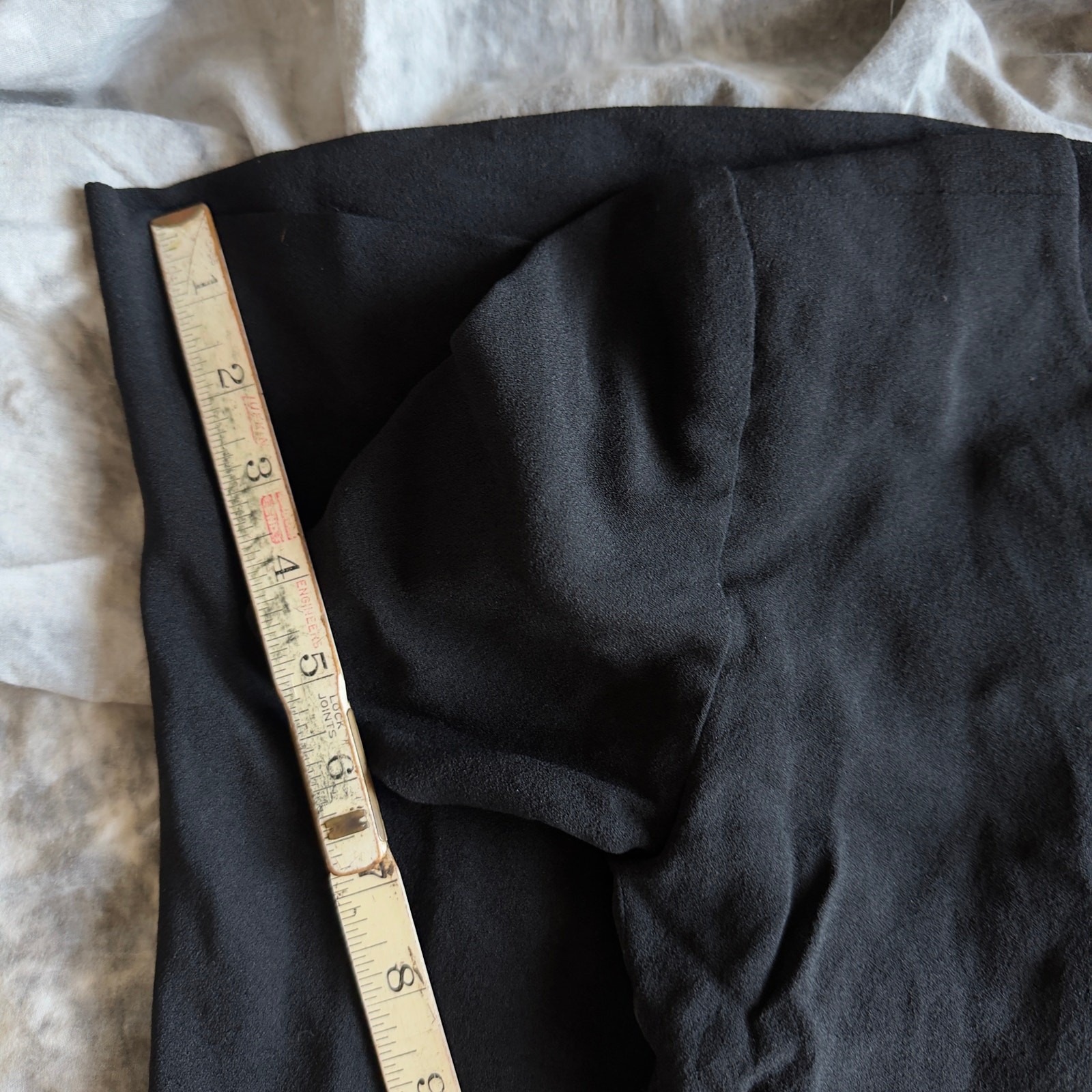 Vintage 1940s Black Rayon Maxi Cocktail Dress Gown 24” Waist Size Small READ