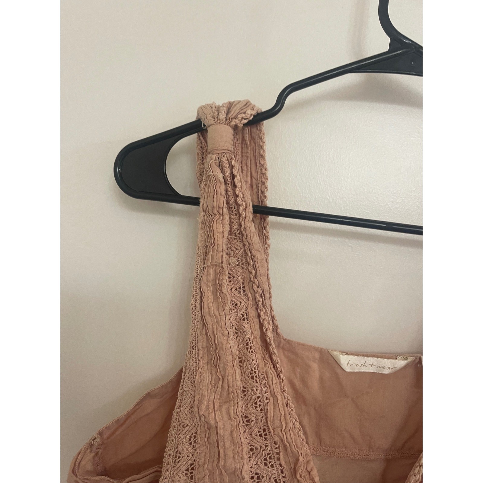 Vintage Y2K Boho Brown Tank Top Cottagecore Beachy Coastal