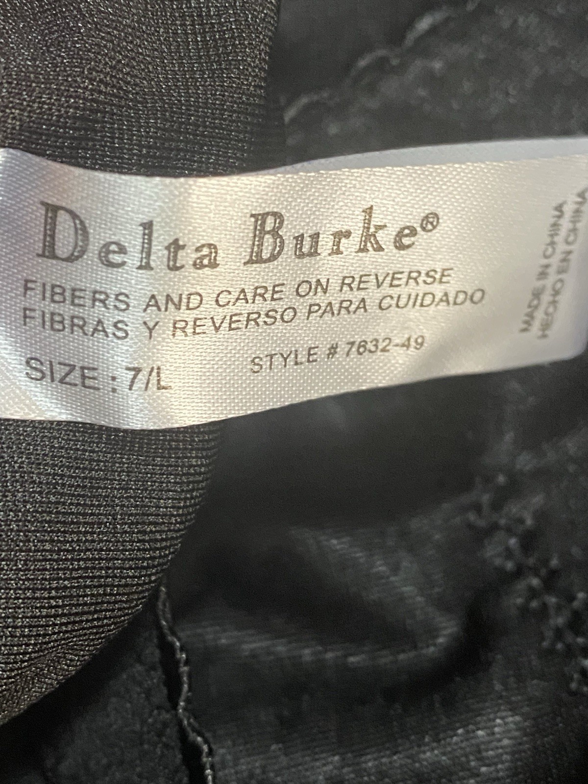 Vtg Delta Burke Black Floral Laced Corset Shapewear Panties & 1 Unbranded L/XL