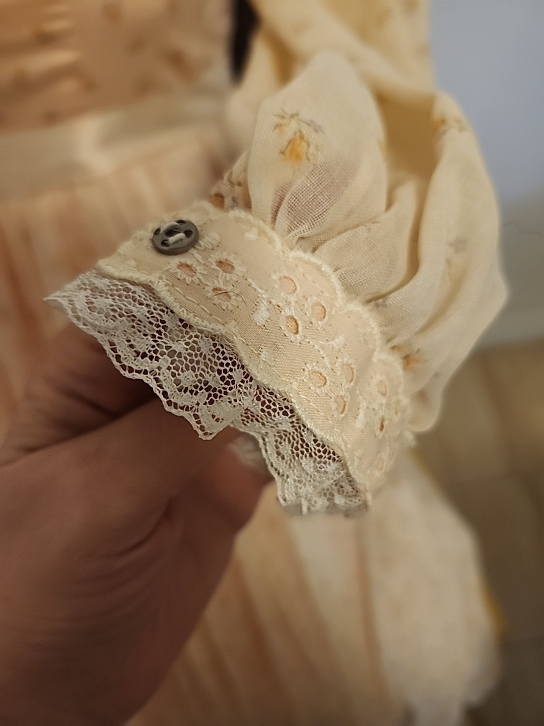 Handmade Pink Vintage Floral Victorian Prarie Cottagecore Dress