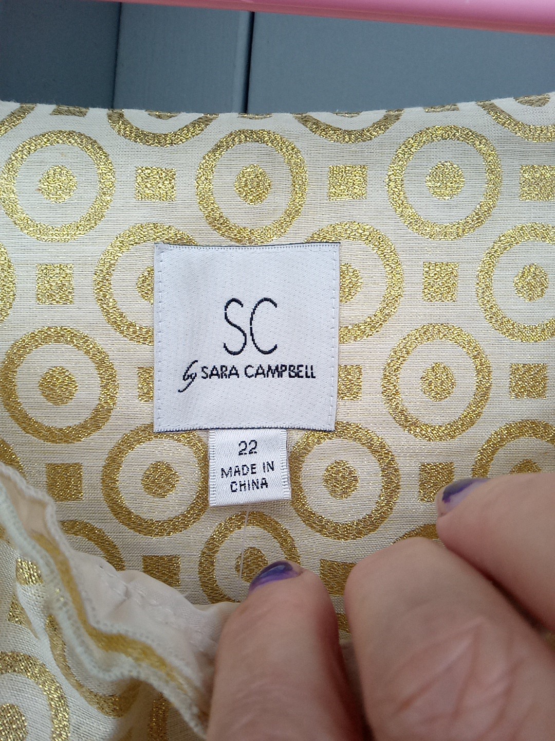 Vintage 90’s Sarah Campbell Tafetta Pullover Dress Size 22, New With Tags!