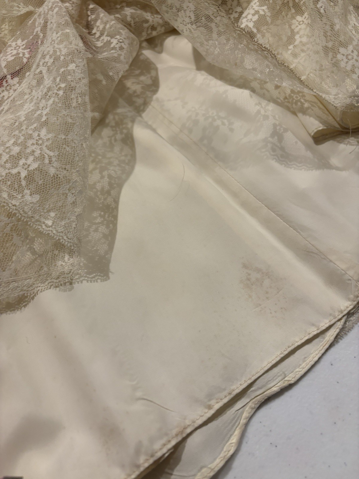 Vintage 70s Gunne Sax Romantic Renaissance Dress Bridal Maxi Cream Lace 5 Bride