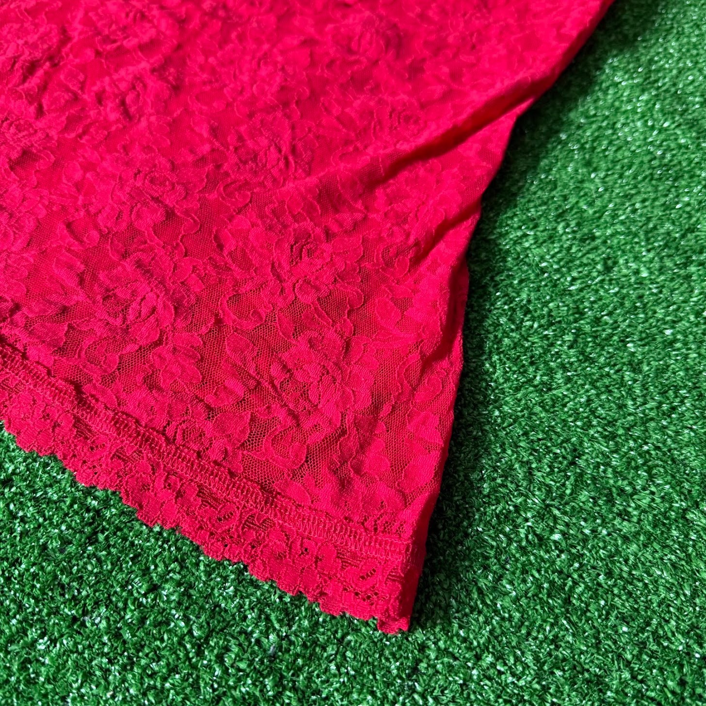 Vintage Y2K Hanky Panky Red Lace Camisole Lingerie Cami Made in USA Top Size M