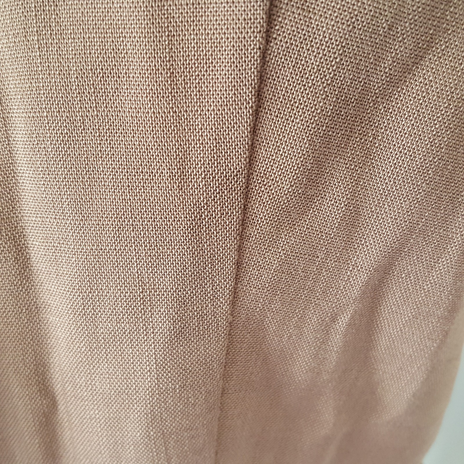 Vintage 40s 50s Brown Dress Size S Button Detail Sheath Secretary Wiggle Lampl
