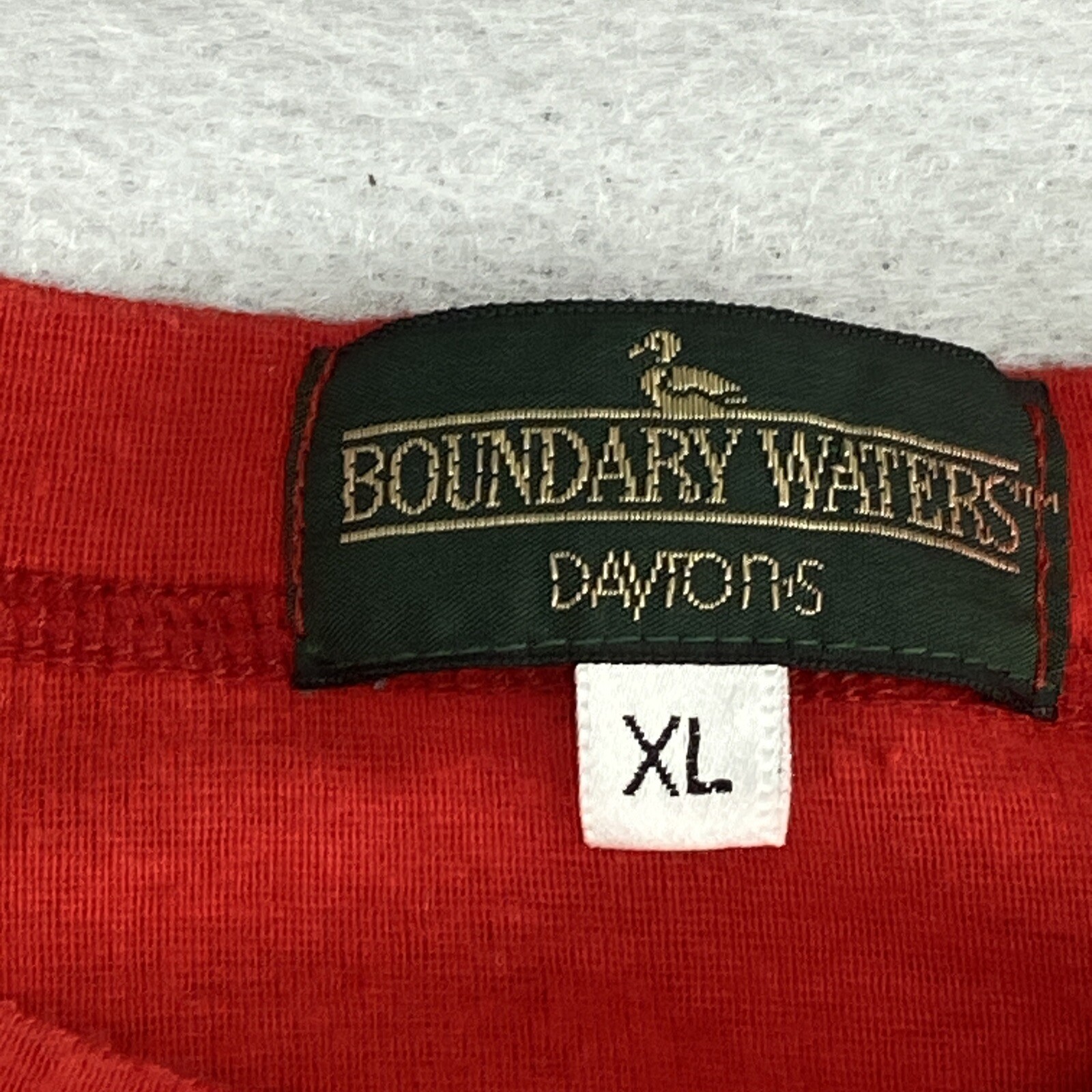 Vtg Boundary Waters Daytons Womens Nightgown Sz XL Mallard Duck Red USA Made