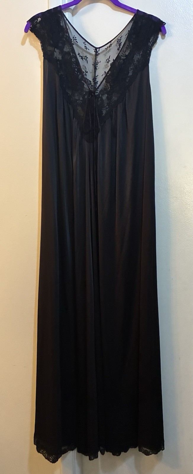 Vintage 70s Lingerie Night Gown By Lucie Ann Beverly Hills Old Hollywood Petite