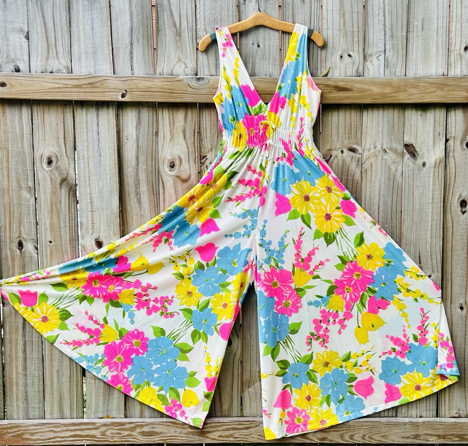 *RARE* 1960’s Miss Elaine Flared Romper/Jumpsuit Nightwear~EXCELENT CONDITION