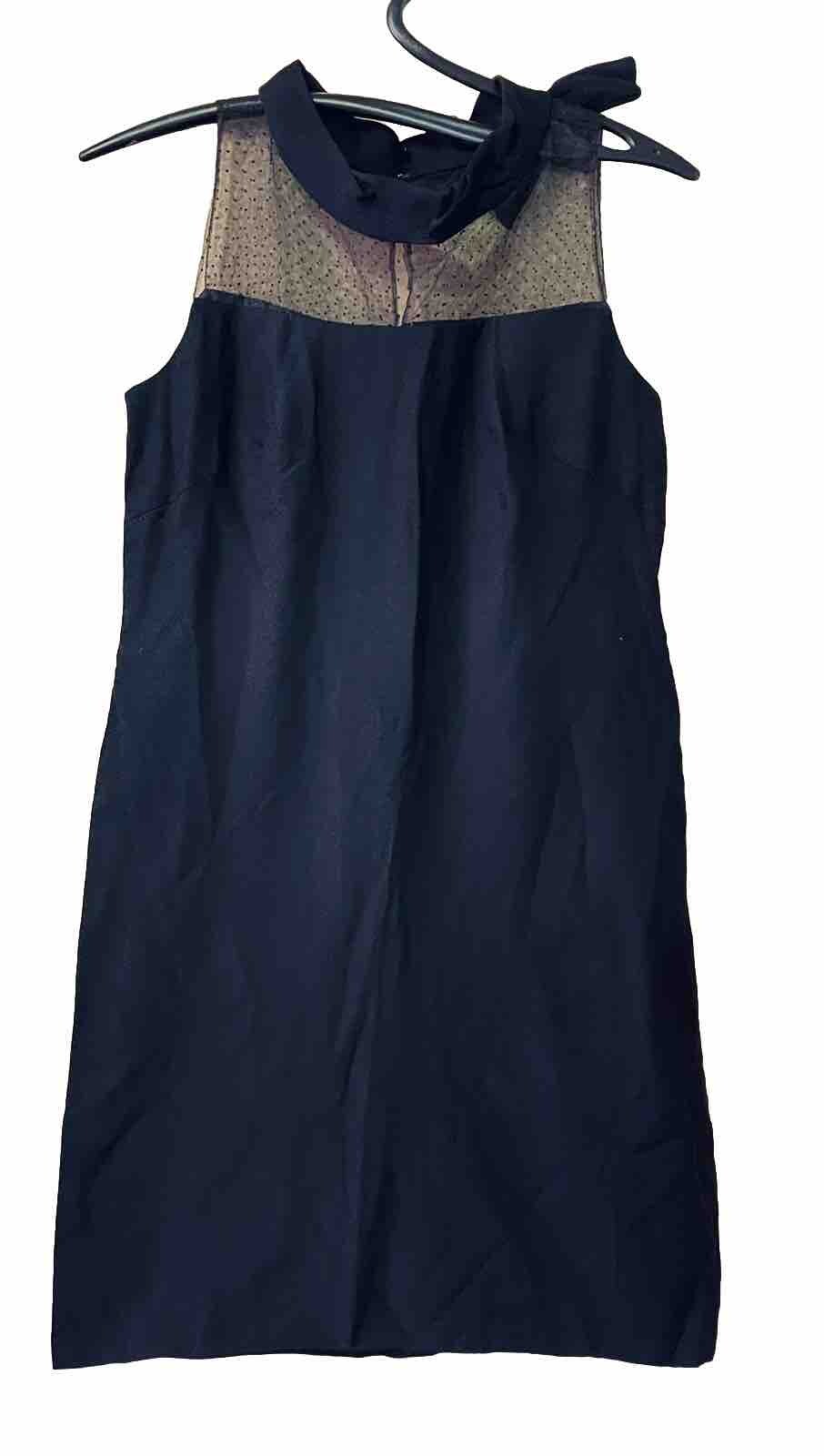 Vintage French DRESS from Lyons Black Still Has Original Tags.