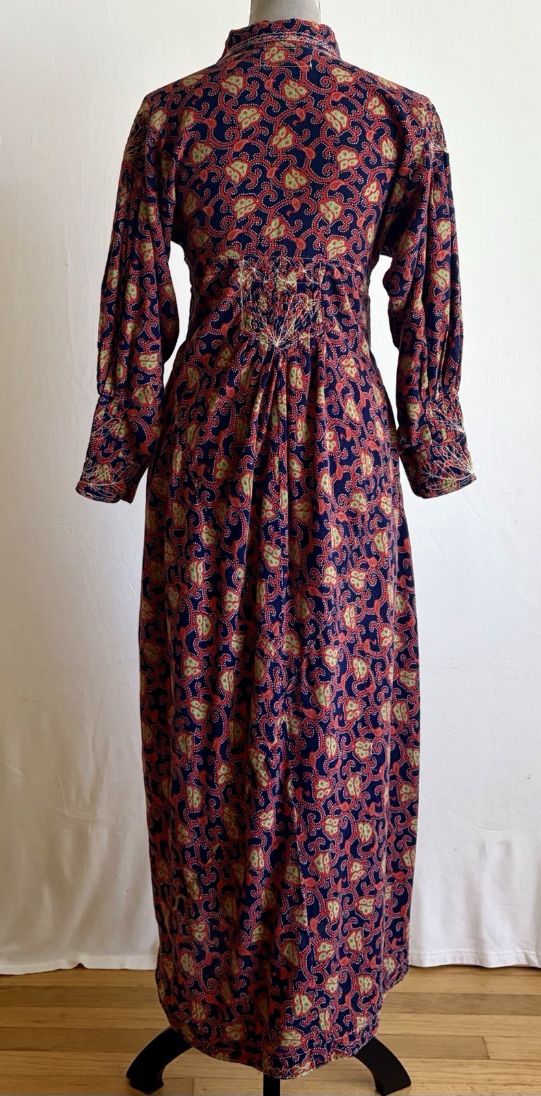 Vintage 70s Boho Hippie Retro Bohemian Afghan Style Colorful Dress Sz SM