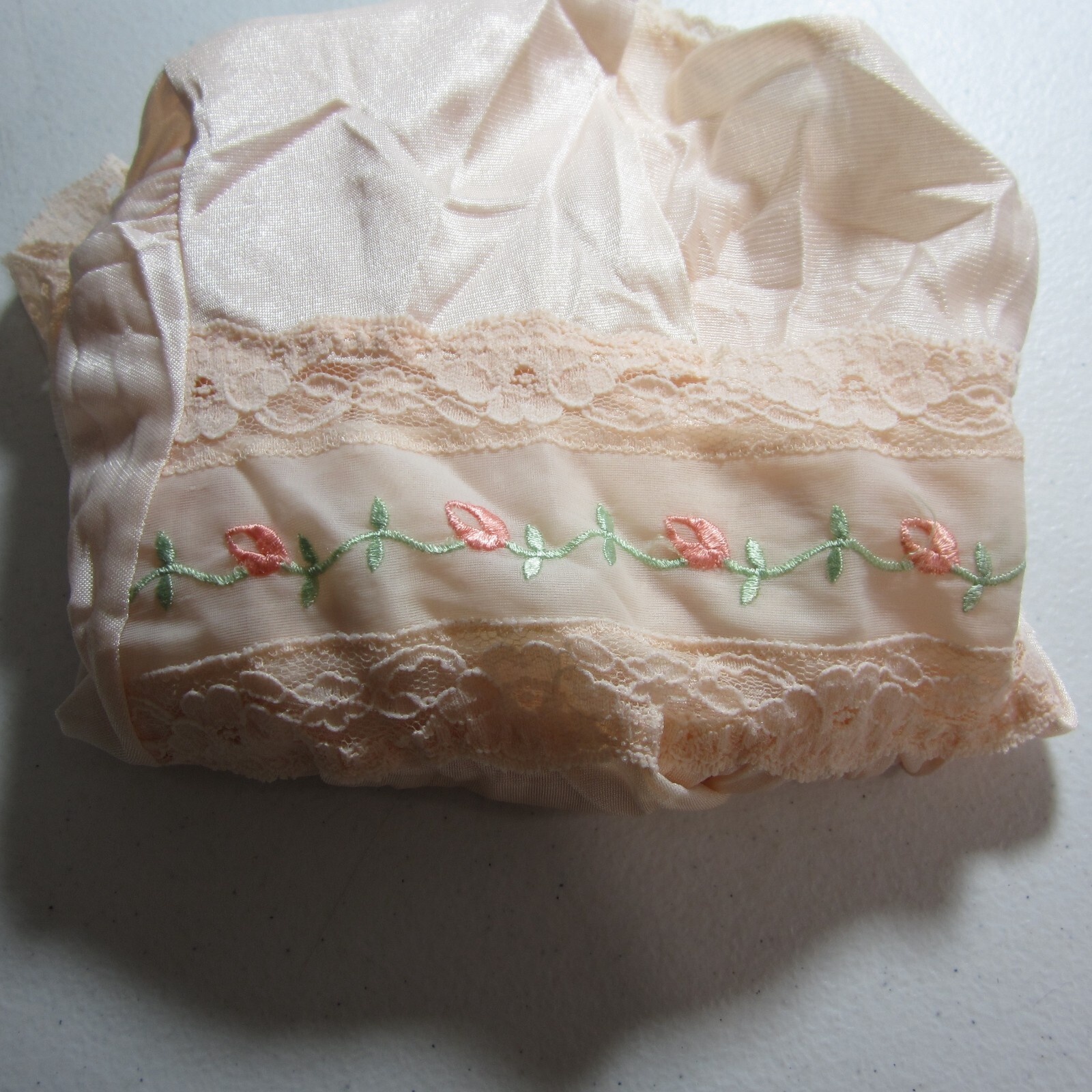Vtg Vassarette Sleep Top 2XL Pink Floral Grandma Modest Cottagecore Sweet Silky