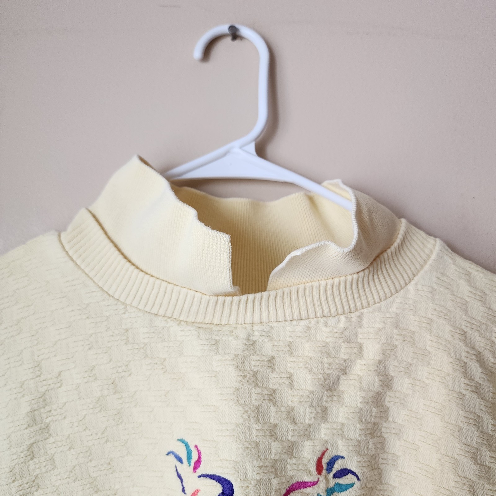 Wek The World Palm Springs Sweater Womens Size 2 Yellow Textured Made In USA