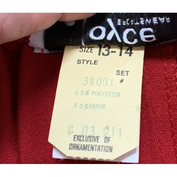 Vintage NOS Joyce Sportswear Modest Pencil Skirt USA Union Label Size 13 / 14