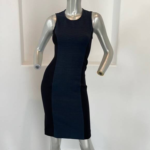 Versus Versace Body-con Sleeveless Color- block Dress Size IT 24/38 Vintage