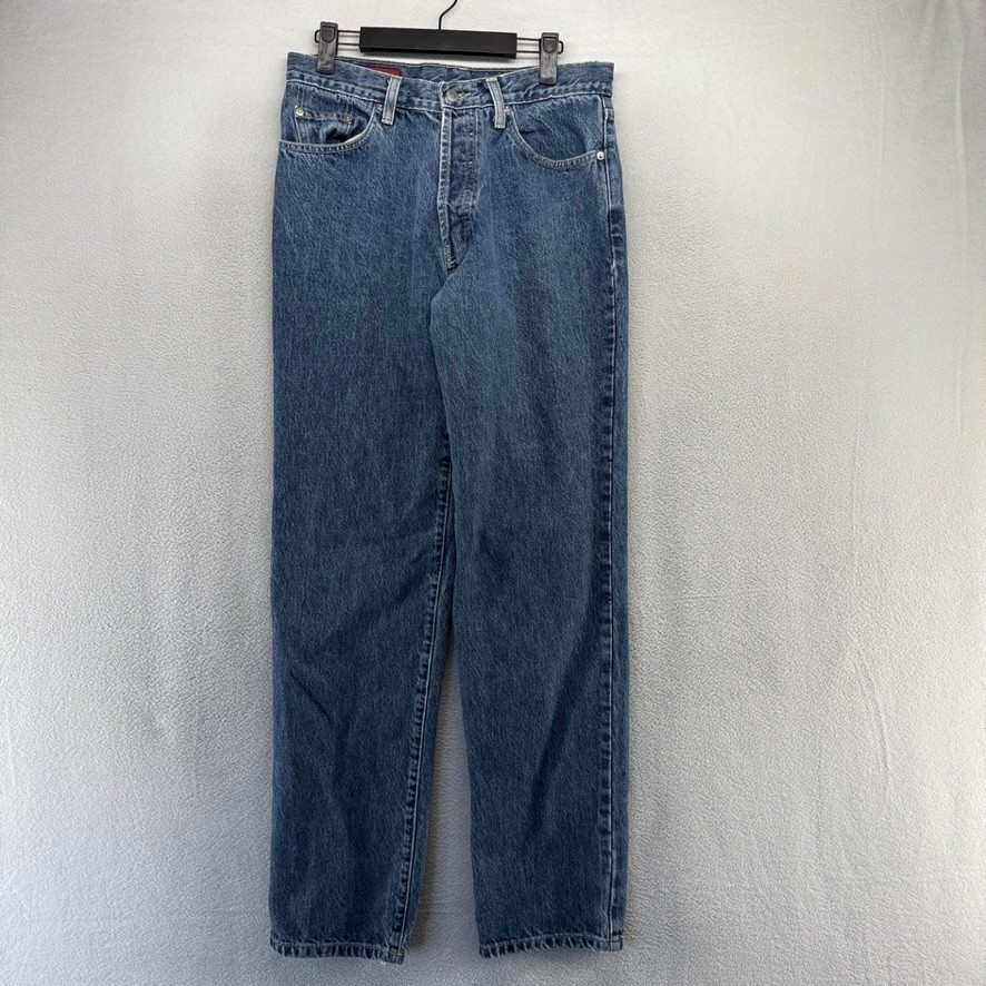 Vintage Banana Republic Jeans Womens 10 Blue Made In USA Button Fly Straight 90s