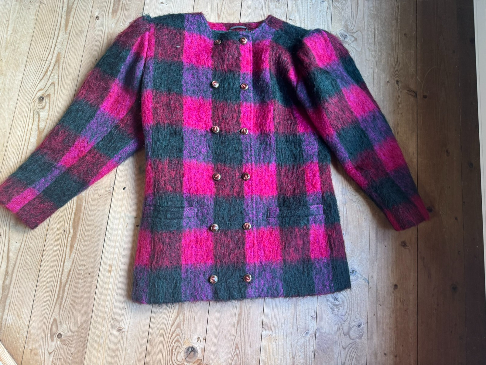 Mohair Jacket Ungaro Solo Donna 80s 40 42 Made In Italy Designer Vintage