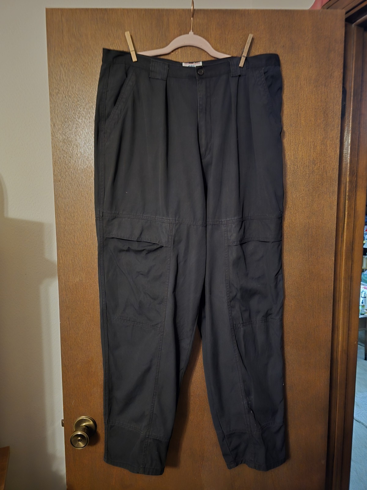 VINTAGE 1990s WOMEN’S PALMETTO’S 🌴 18W BLACK CARGO PANTS