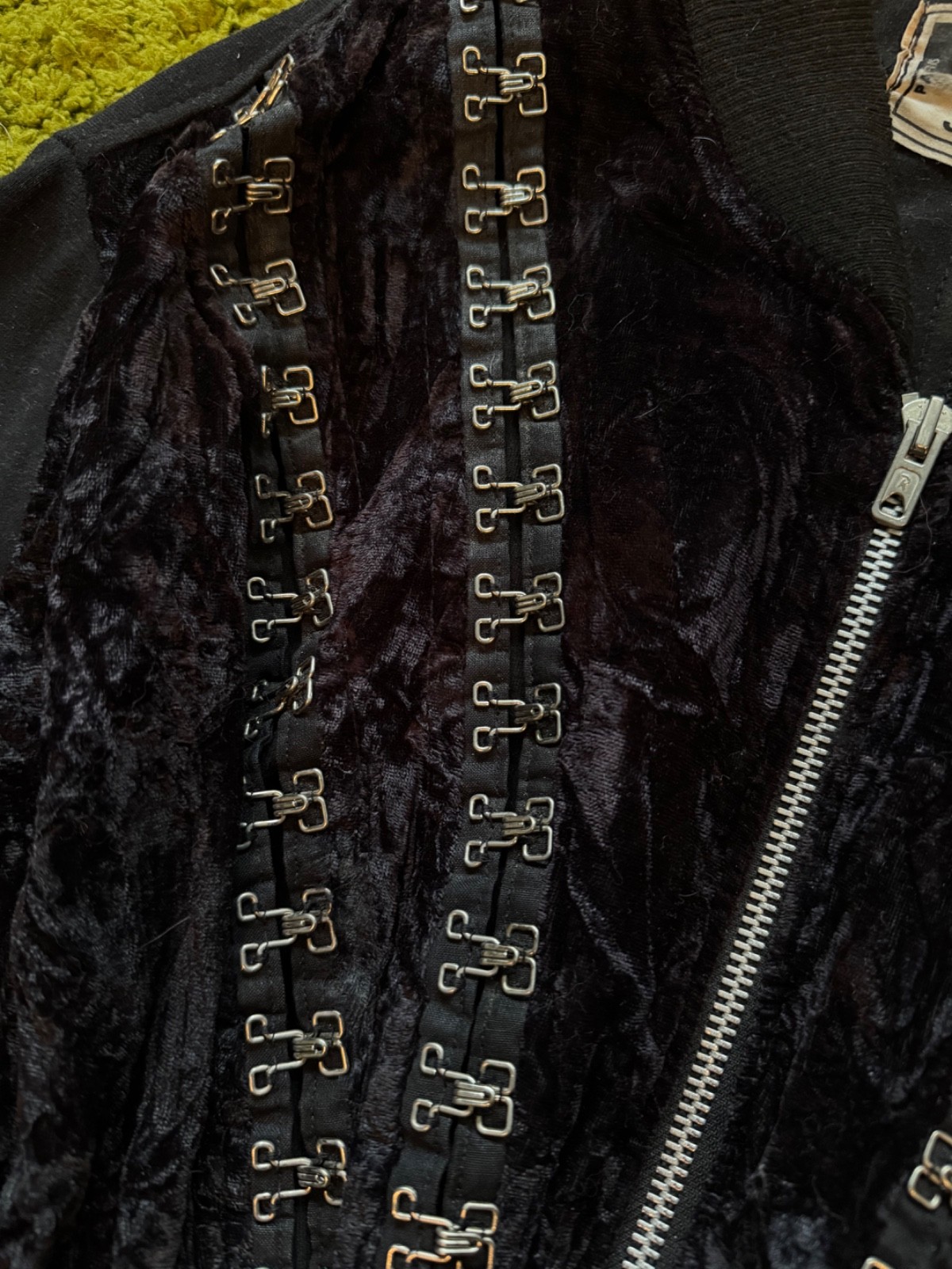 Romeo pour Juliette 1990s vintage opium gothic grunge corset bomber jacket S siz