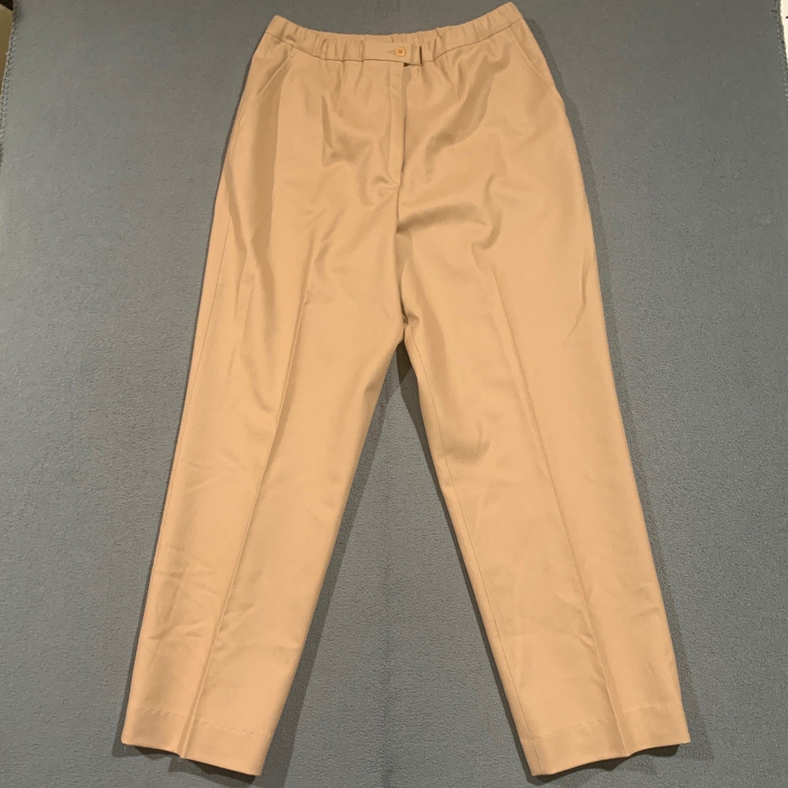 Pendleton Vintage Virgin Wool Trousers Camel Color Straight Leg Pants Lined 16