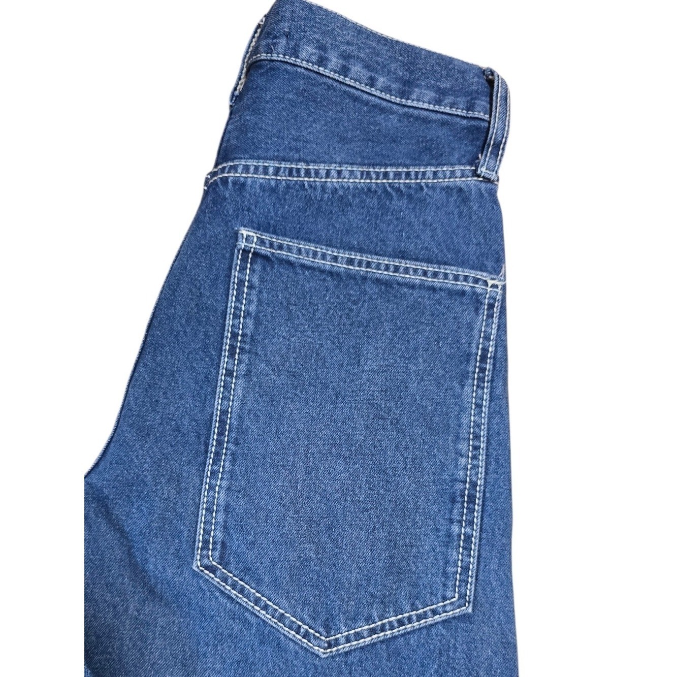 Zara Jeans Women Size 6 Dark Blue Wash Premium The Vintage High-Rise Flare Jeans