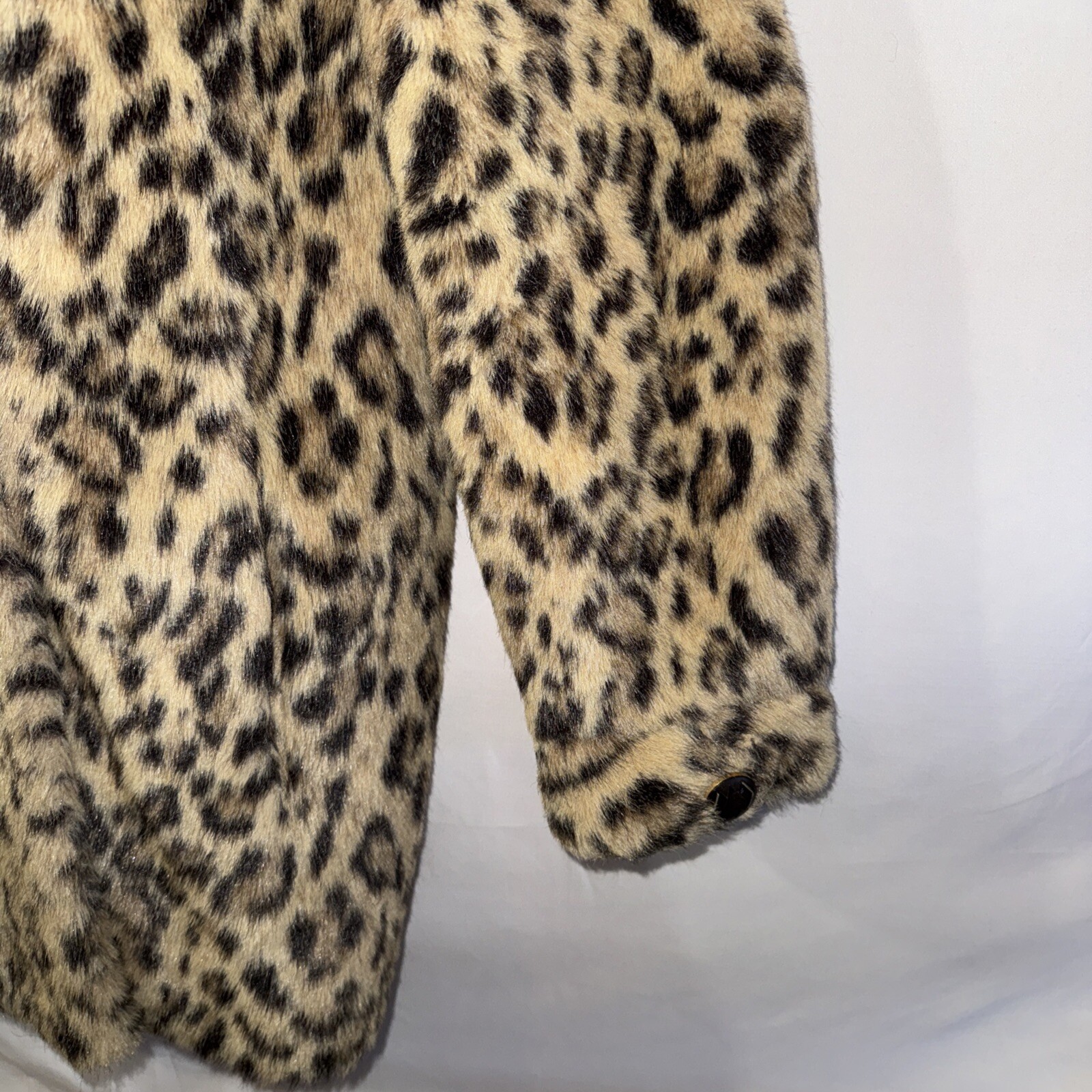 Vintage Donenfeld’s Dayton Leopard Faux Fur Coat By Russel Taylor
