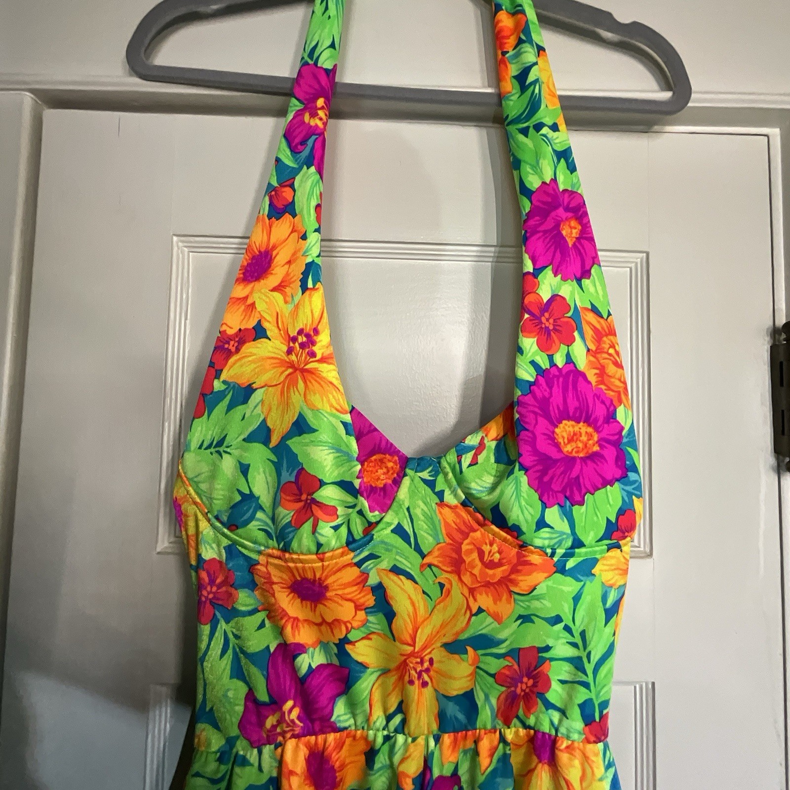 Vintage 1980’s Palisades Beach Club Swim Romper Women’s 8