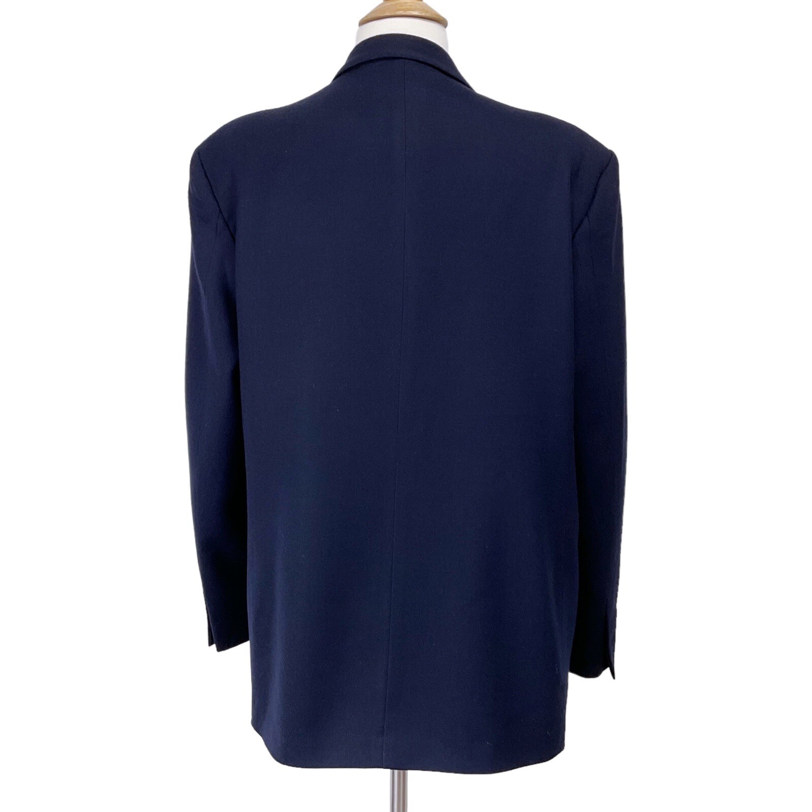 Bretton Place Womens Size 14 Blue Long Sleeve Wool Blazer Academia Career VTG